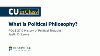 View thumbnail for Political Science – History of Political Thought I
